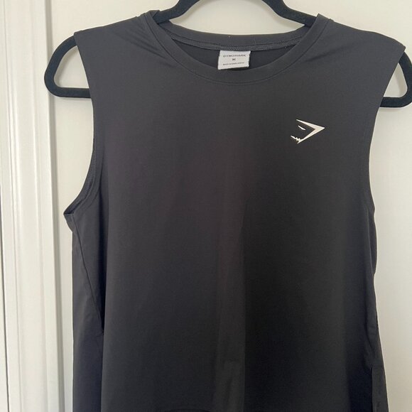 Gymshark women's black tank top Size M - Picture 1 of 3